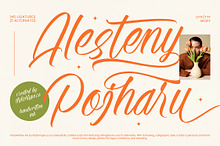 Alesteny Pojharu Handwritten Ink