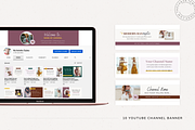 The Melanie YouTube Canva Templates, a Social Media Template by The Canva Template Shop (Thumbnail 5 of 6)