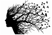 Nature Face Vector Collection, an Illustration by BIPLOB EXPERT (Thumbnail 9 of 9)