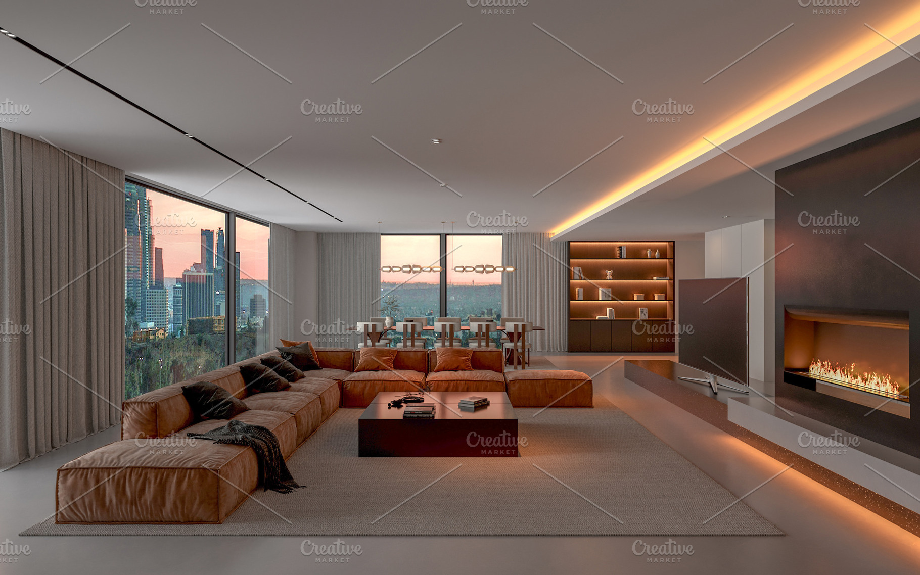 Modern Luxury: Open Concept Interior, an Architecture Photo by Pozitivo