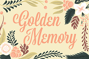 Golden Memory, a Font by Golden Doodle Fonts (Thumbnail 1 of 4)