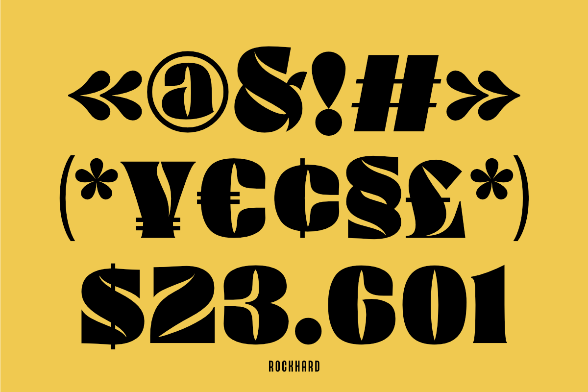 Rockhard - A Display Typeface, a Serif Font by Silverdav (Photo 5 of 10)