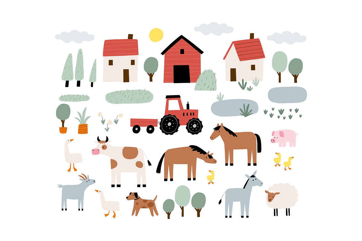 Happy Day Farm, a Decorative Illustration by Barkova Nadya (Photo 4 of 10)