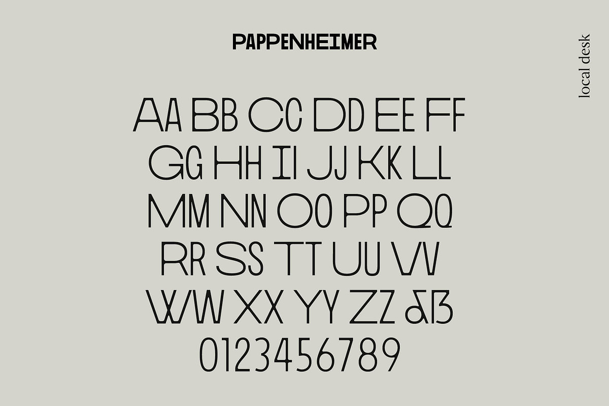Pappenheimer – A Fresh Sans, a Sans Serif Font by Local Desk Designstudio (Photo 14 of 20)