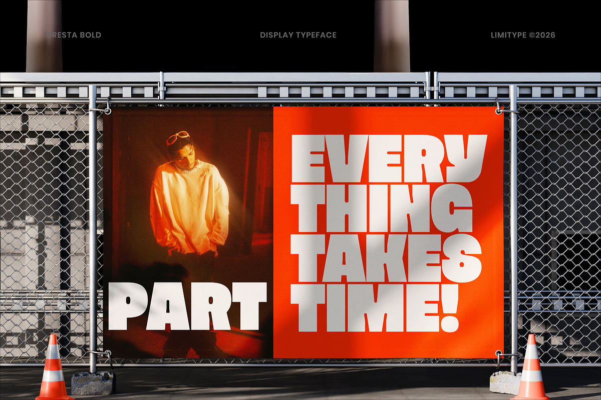 Oresta - Bold Display Font, a Sans Serif Font by limitype (Photo 8 of 12)