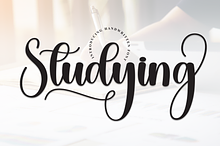 Studying | Script Font