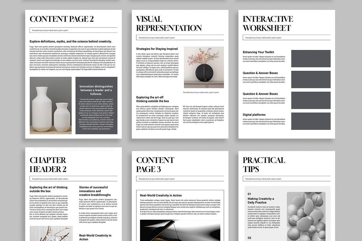 E Book Tempalte Layout, an UI Kit Template by MightyDesign (Photo 4 of 9)