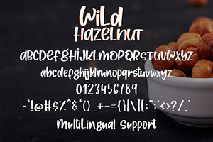 Wild Hazelnut - Handwritten Font