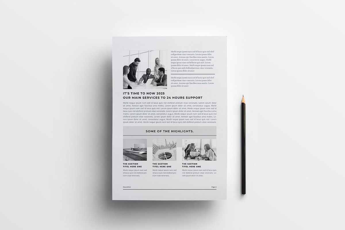 Newsletter | MS Word & Indesign, a Brochure Template by obayes (Photo 6 of 10)
