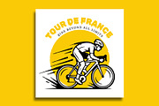 Tour Da France social media banner, a Social Media Template by nandinigraphics (Thumbnail 1 of 5)