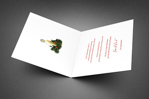 Ornate Christmas Thank You Card