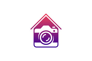 house camera logo, a Branding & Logo Template by Rasagama Studio