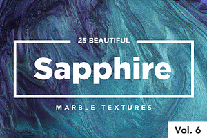 Sapphire Modern Marble Ink Textures