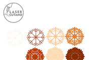 CHRISTMAS MANDALA Multilayer Decor, a Design Template by LaserCutano (Thumbnail 4 of 10)