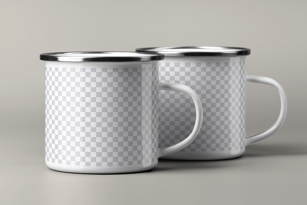 7 Mockups of Enamel Metal Mug, a Cups & Container Mockup by Grow Design Craft Studio (Photo 5 of 8)