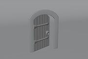 3D Medieval Wooden Door, an Architecture 3D Model by Dudukbersama (Thumbnail 2 of 2)