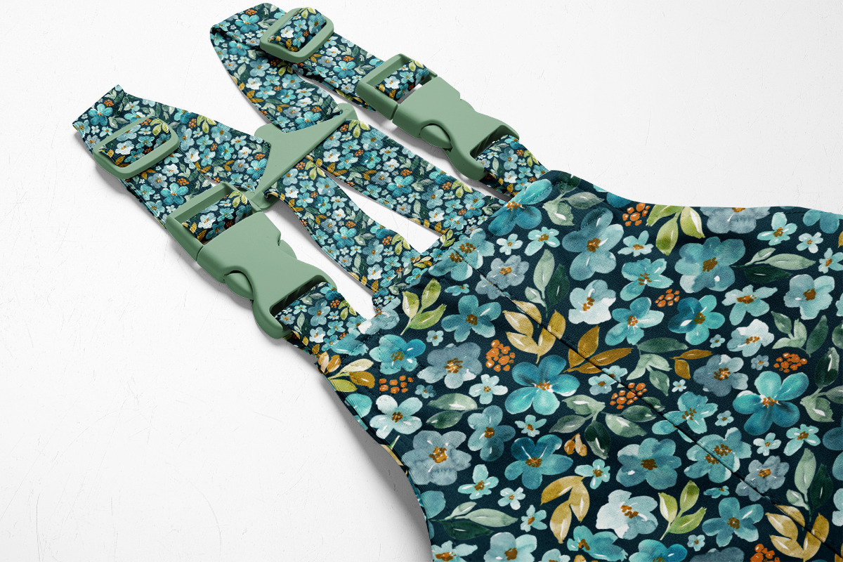 Blue, teal, green, rust and ochre, a Pattern Graphic by Anya-D (Photo 5 of 7)