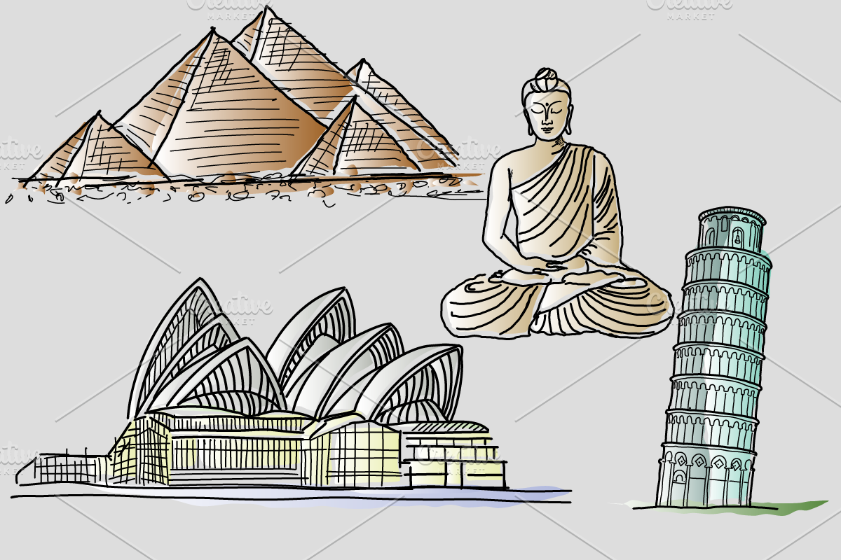 27 Landmarks, an Illustration by Jadugar Design Studio (Photo 7 of 13)