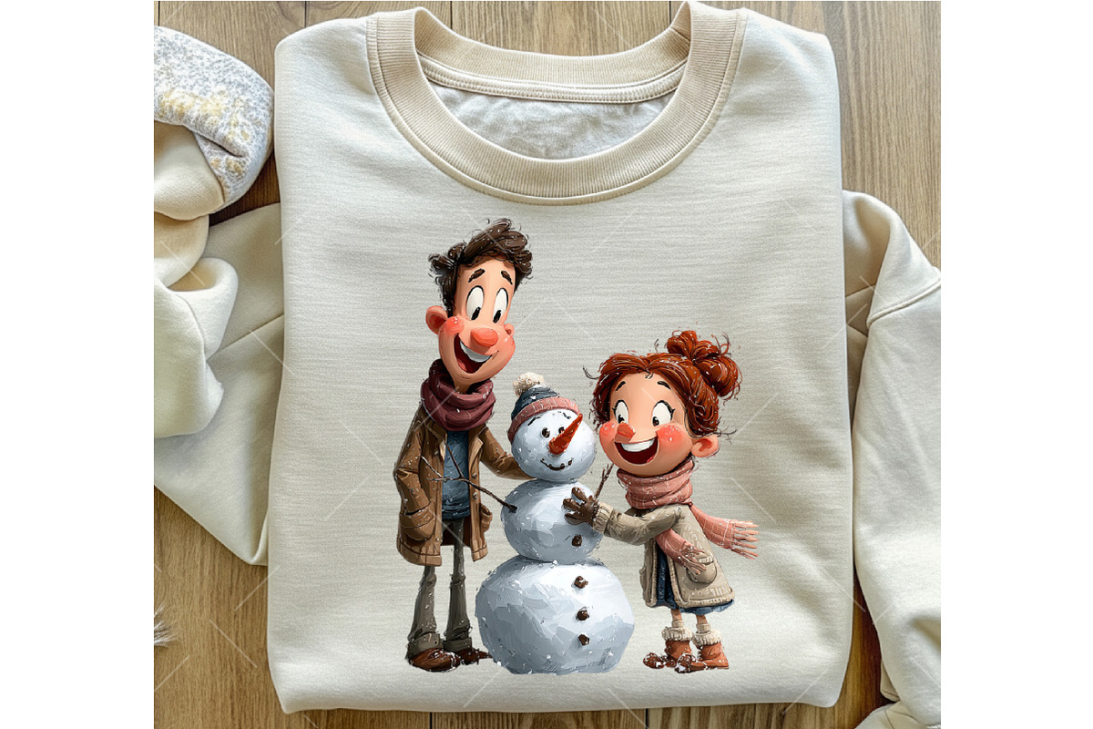 Whimsical Christmas Family Clipart, an Illustration by OK Design (Photo 6 of 6)