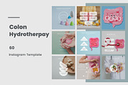 Colon Hydrotherapy Instagram Templat, a Social Media Template by CreativeTempHub (Thumbnail 1 of 7)