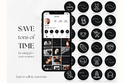 75 Doula Istagram Highlights Dark, a Social Media Template by PatternLab. (Thumbnail 3 of 9)