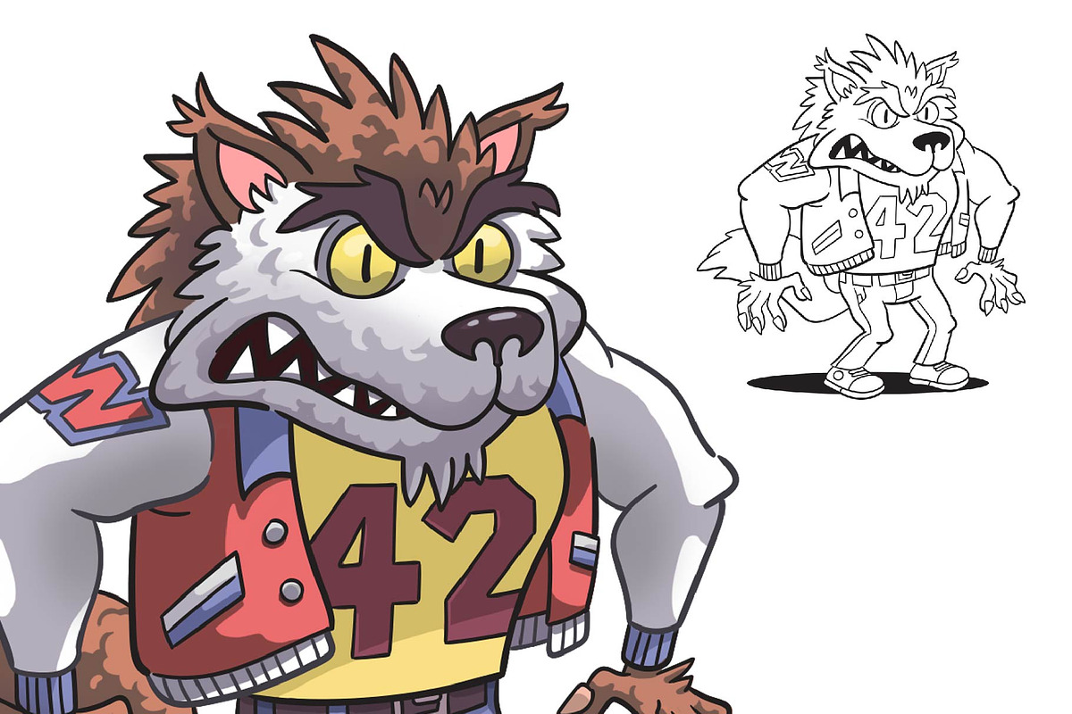 Werewolf, an Illustration by Cartoon Shop (Photo 4 of 6)