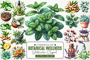 Botanical Wellness Watercolor Png, an Icon by RobertsArt (Thumbnail 1 of 7)