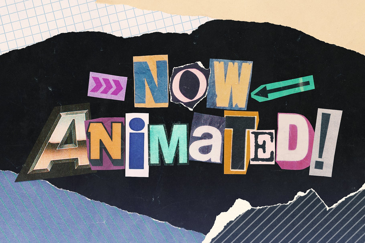 Animated Ransom Note Letters, an Object Graphic by Indieground Design Inc. (Photo 2 of 4)