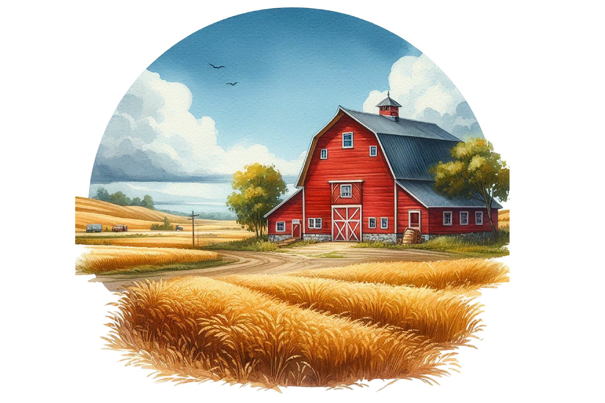 Watercolor Serene Autumn Day, an Illustration by DreamArtGraphic (Photo 4 of 4)