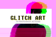 10 Glitch Art Photoshop Actions