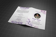 Funeral Program Template Purple, a Brochure Template by Madhabi Studio (Thumbnail 3 of 5)