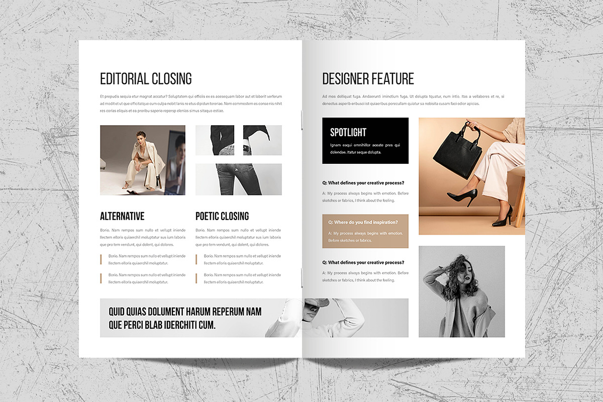 Fashion Magazine Template Design, a Magazine Template by White Graphic (Photo 7 of 11)