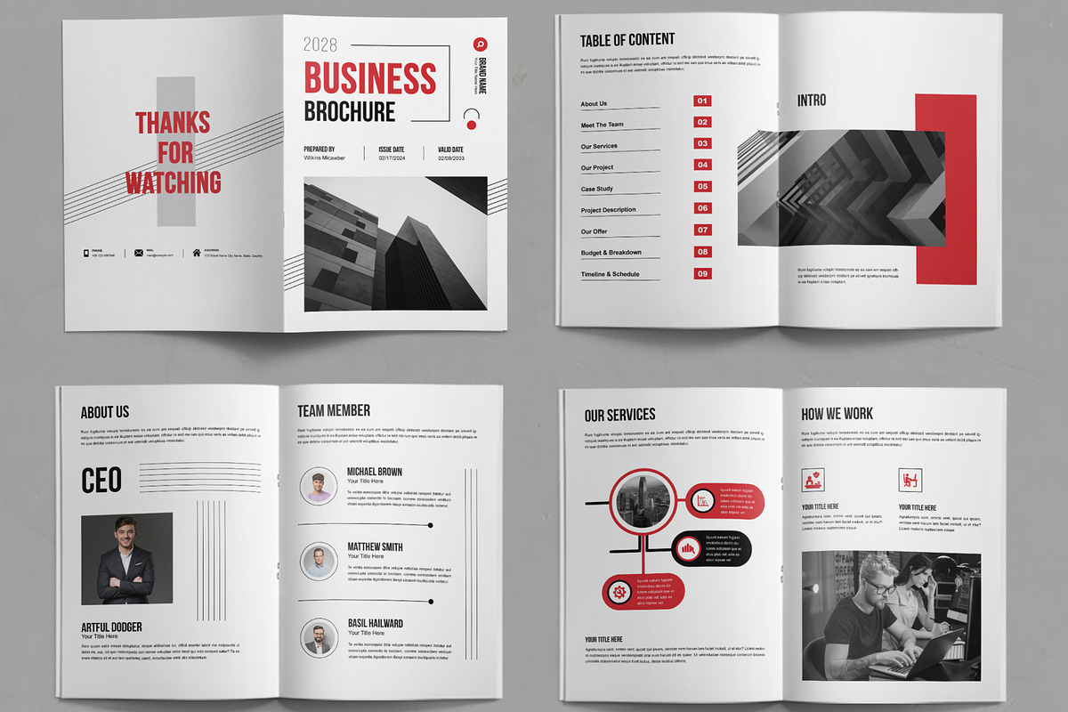 Business Brochure Template Layout, a Brochure Template by ContestDesign (Photo 2 of 3)