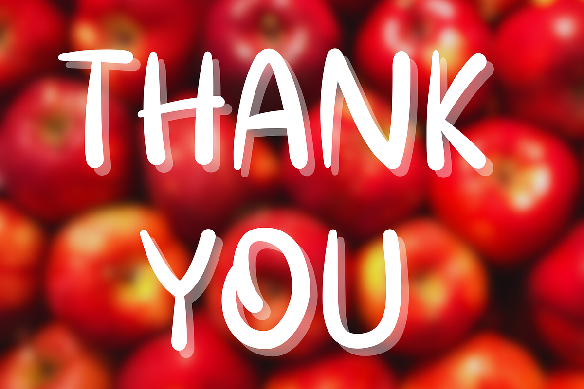 Sweet apple, a Handwritten Font by Petal Pixels (Photo 12 of 12)