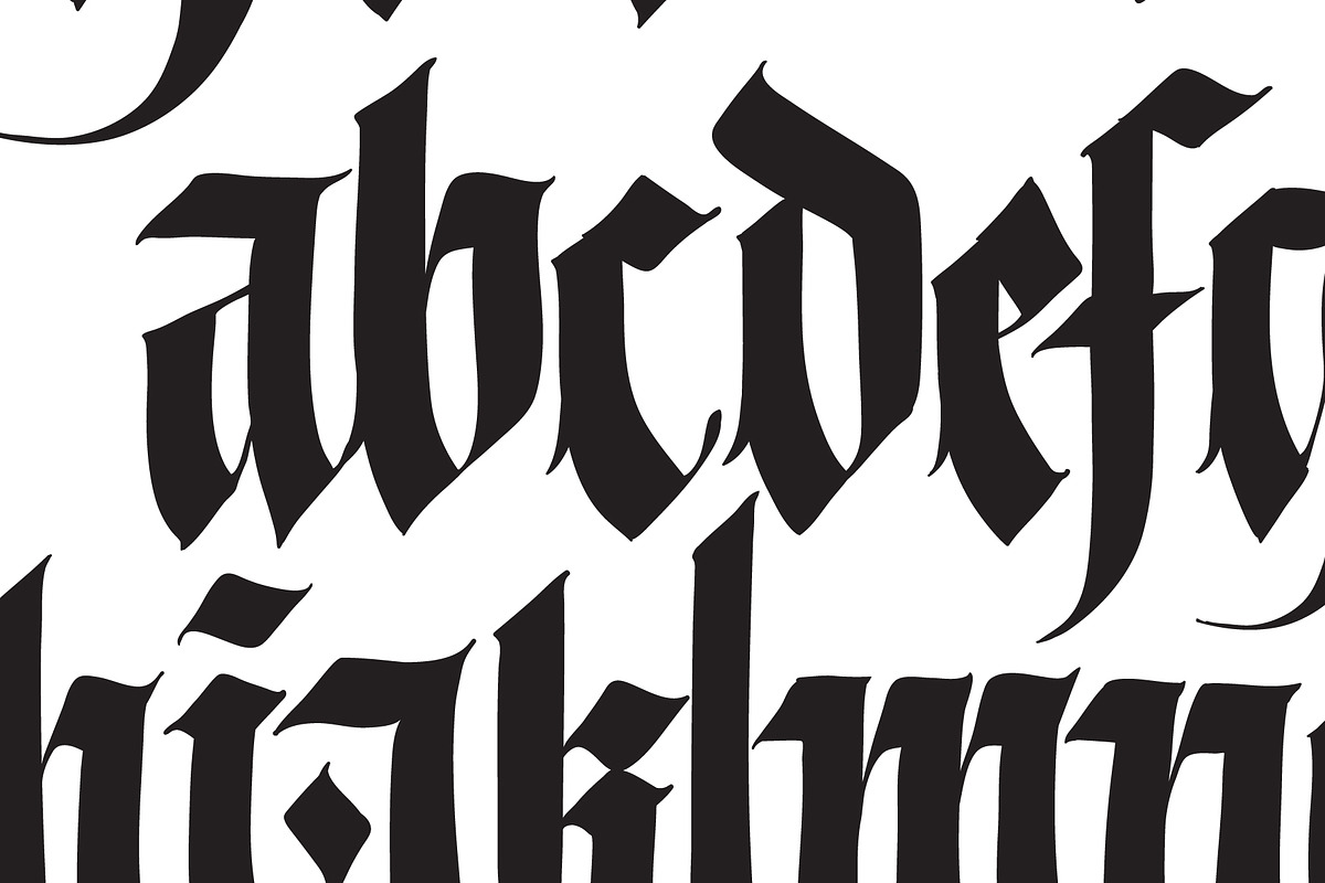 Vector! Gothic alphabet - 01, an Object Graphic by GeekClick (Photo 5 of 6)