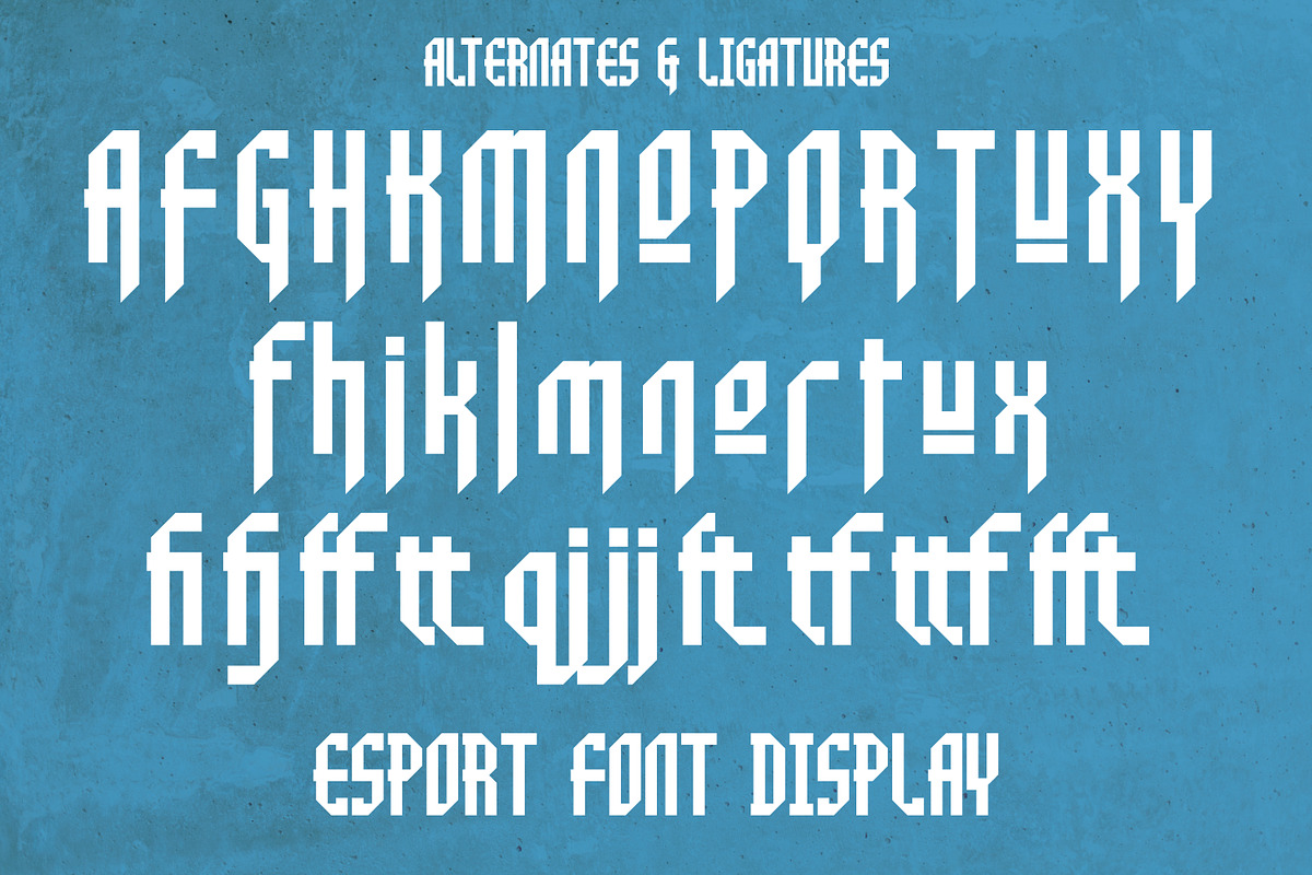 Bredals | Esport Display Font, a Sans Serif Font by MrLetters (Photo 6 of 10)