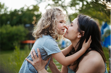 Portrait of mother embracing her, a Nature Photo by HalfPoint