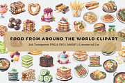 Food From Around The World Clipart, a Food Illustration by Crafts of The Moon (Thumbnail 1 of 5)