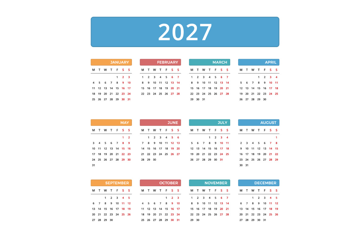 2027 Calendar, a Stationery Template by PixMarket (Photo 2 of 3)