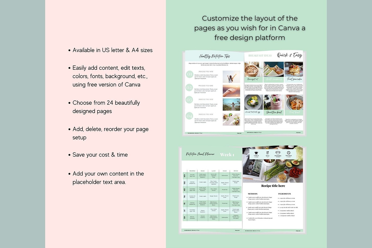 Nutrition Coach Course Creator Canva, a Social Media Template by Deepa Template Studio (Photo 22 of 48)