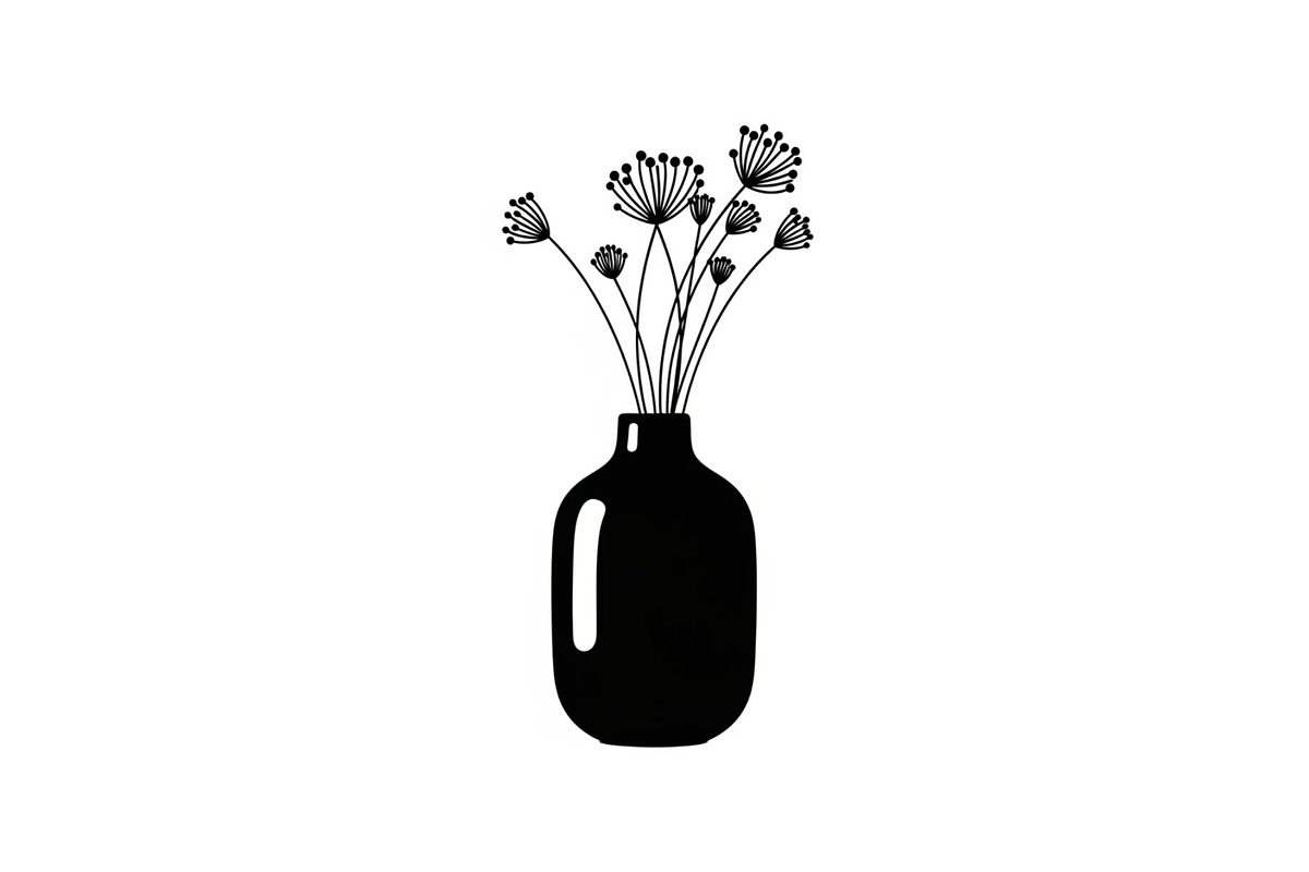 Flower Vase Silhouette Vector Bundle, an Illustration by Designs_River (Photo 12 of 51)