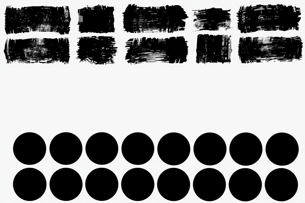 Grunge Ink Circle & Brush Pack, an Illustration by Designer_Momina (Photo 3 of 6)