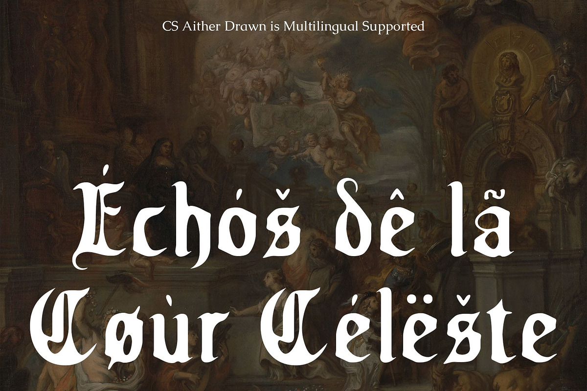 CS Aither Drawn, a Blackletter Font by Craft Supply Co. (Photo 5 of 8)