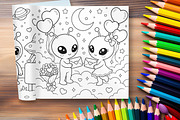 79 Printable Alien Coloring Pages, a Brochure Template by LA Design (Thumbnail 10 of 10)