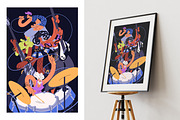 Rock concert posters, musicians set, a Person Illustration by PaperTrident (Thumbnail 7 of 9)