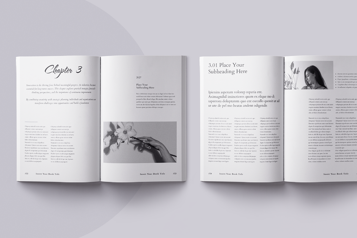 Book Title Layout Design Template, a Brochure Template by ArtisticLand (Photo 10 of 17)