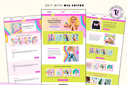 Pastel Rainbow Website Template, a Wix Template by Template Twist Shop (Thumbnail 2 of 10)