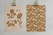 Wild Garden Linocut Bundle, an Illustration by ClayStudio (Thumbnail 4 of 6)