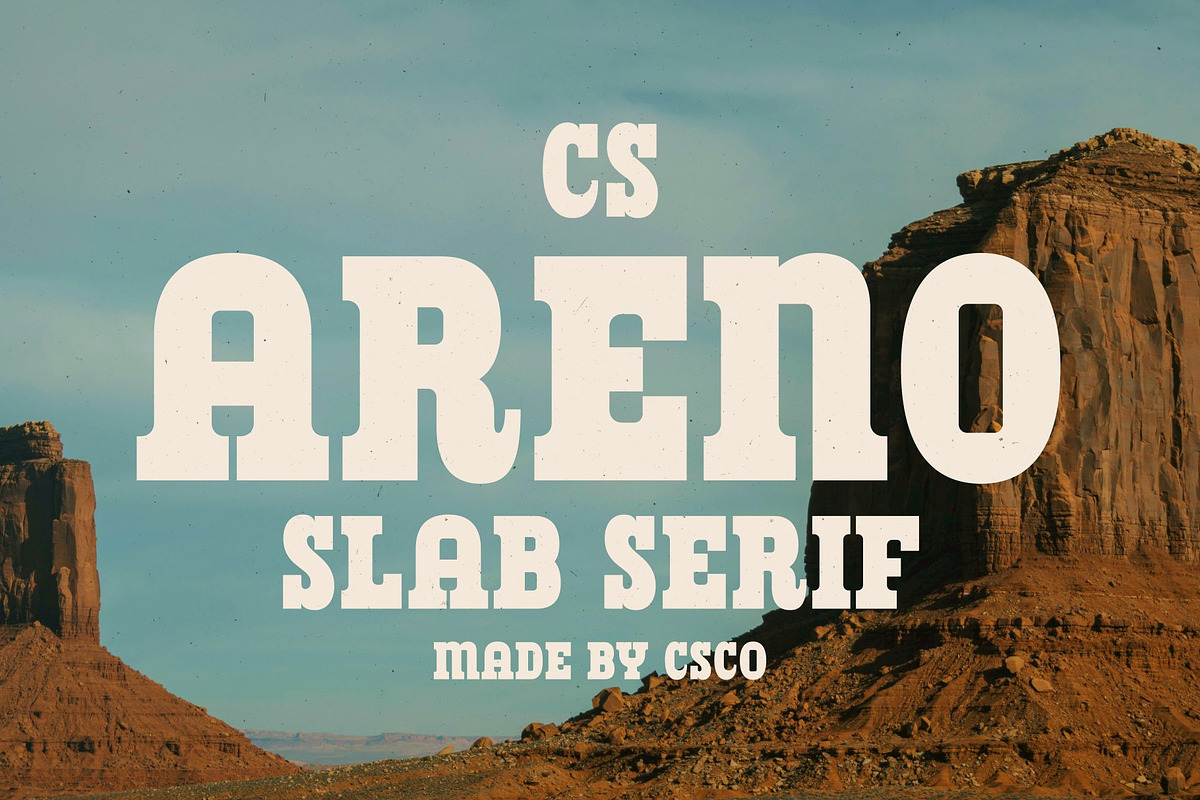 CS Areno – Slab Serif Font, a Slab Serif Font by Craft Supply Co. (Photo 1 of 8)