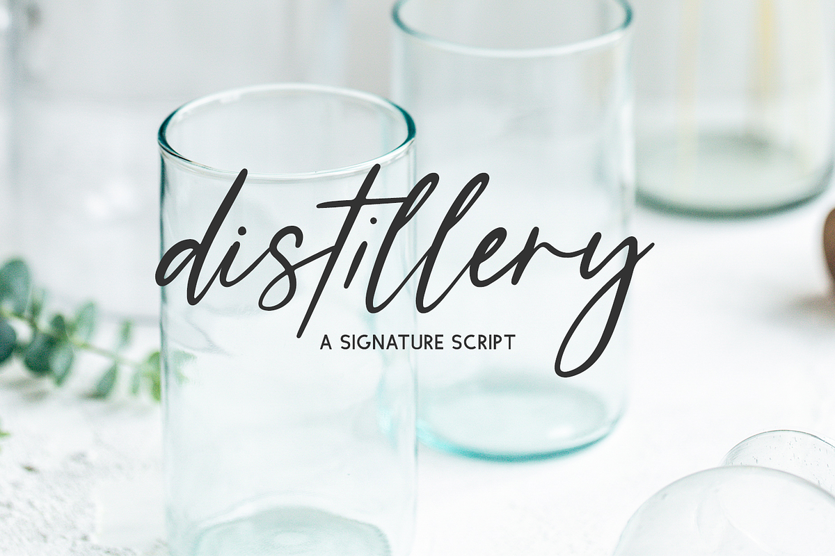 Distillery Script, a Script Font by Beck McCormick (Photo 11 of 11)